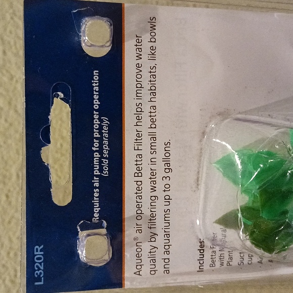 NWT Aqueon Betta Air Operated  Filter with Natural Plant for Small Aquarium - Picture 3 of 4